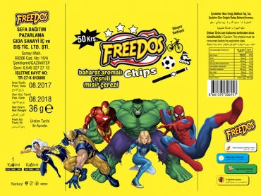 Fredos Mısır Çerezi - Gaziantep Flexo Baskı Klişeleri
