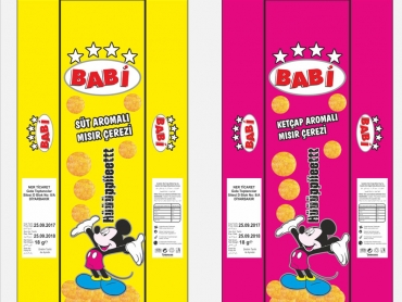 Babi Mısır Çerezi - Gaziantep Flexo Baskı Klişeleri